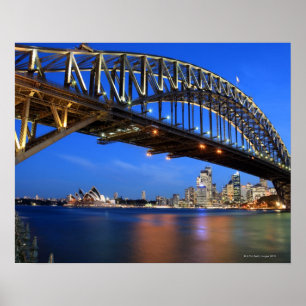 Affiche Pont de port de Sydney, théatre de l'opéra de