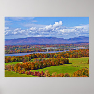 Affiche Pont de Rhinecliff en automne