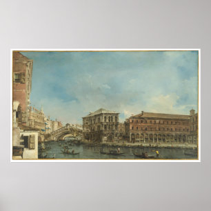 Affiche Pont de Rialto avec le dei Camerlenghi de Palazzo