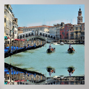 Affiche PONT DE RIALTO - Venise - Canal Grande