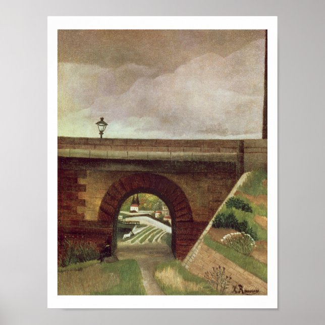 Affiche Pont de Sevres (huile sur toile) (Devant)