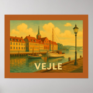 Affiche Pont de Vejle Danemark