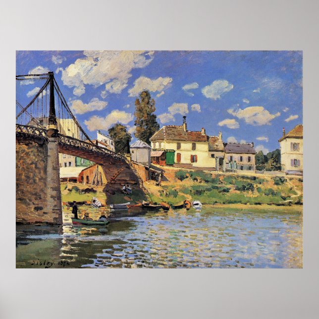 Affiche Pont de Villeneuve la Garenne (Devant)