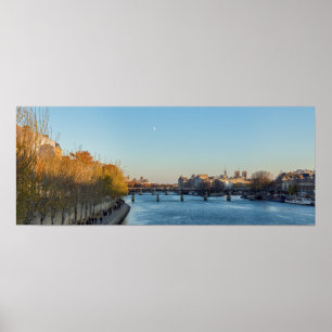 Affiche Pont des Arts and ile de la Cite - Paris, France