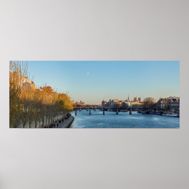 Affiche Pont des Arts et ile de la Cite - Paris, France (Devant)