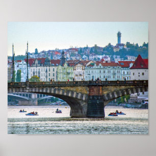 Affiche Pont des Légions, Prague, République Tchèque