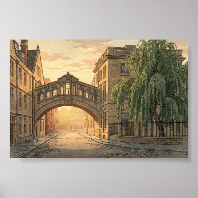 Affiche Pont des Soupirs à l'Université d'Oxford (Devant)