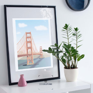 Affiche Pont du Golden Gate.