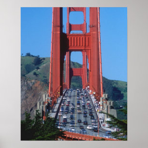 Affiche pont du Golden Gate et baie de San Francisco