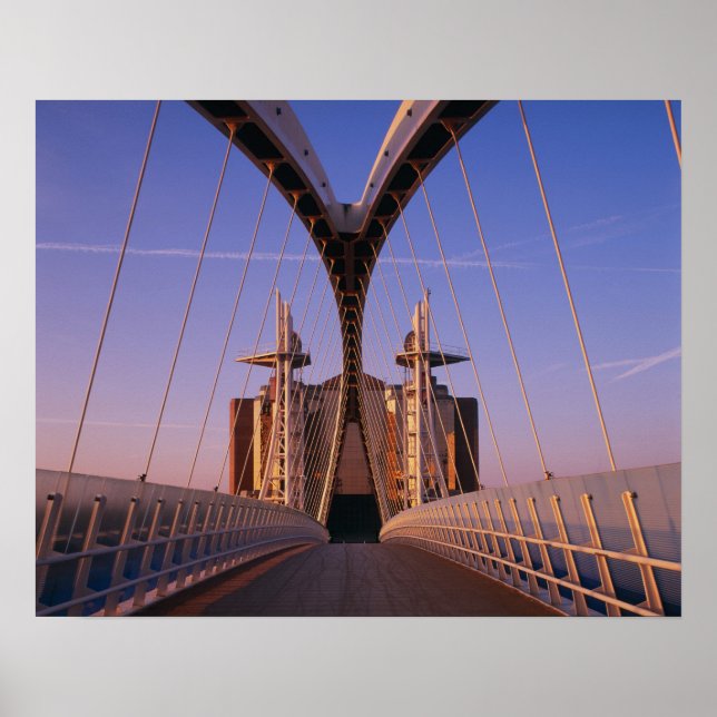 Affiche Pont du Millénaire, Lowry Center, Salford (Devant)