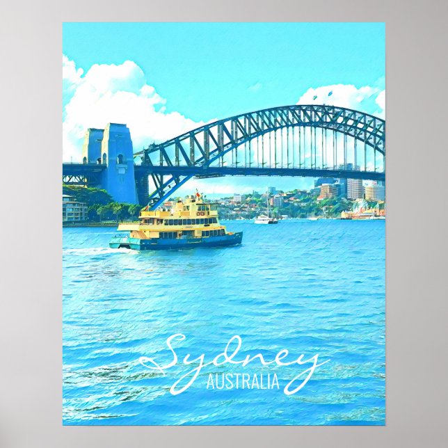 Affiche Pont du port de Sydney Ferry (Devant)