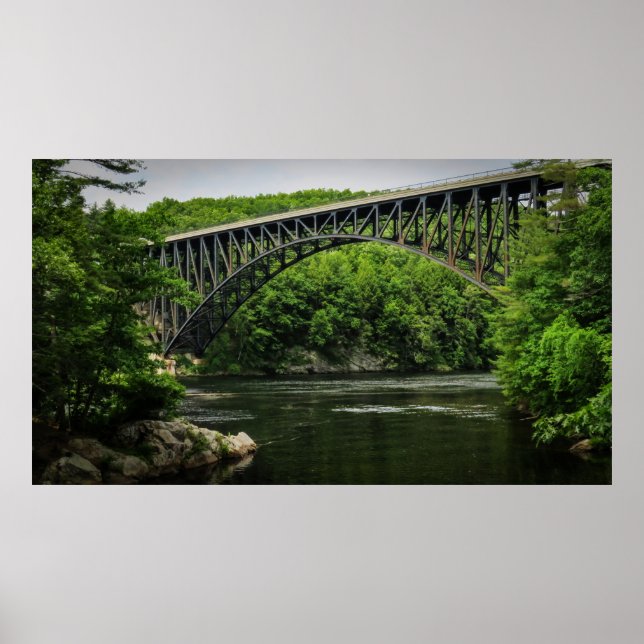 Affiche Pont élevé au-dessus de l'eau (Devant)