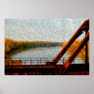 Affiche Pont en chemin de fer
