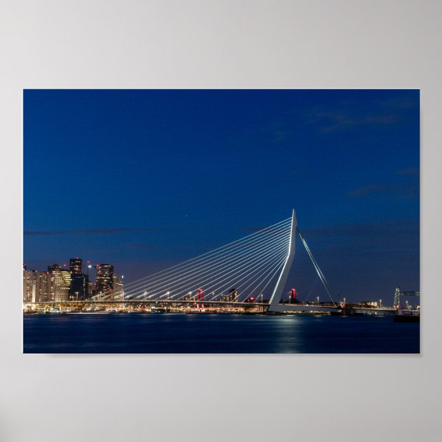 Affiche Pont Erasmus à Rotterdam (Devant)