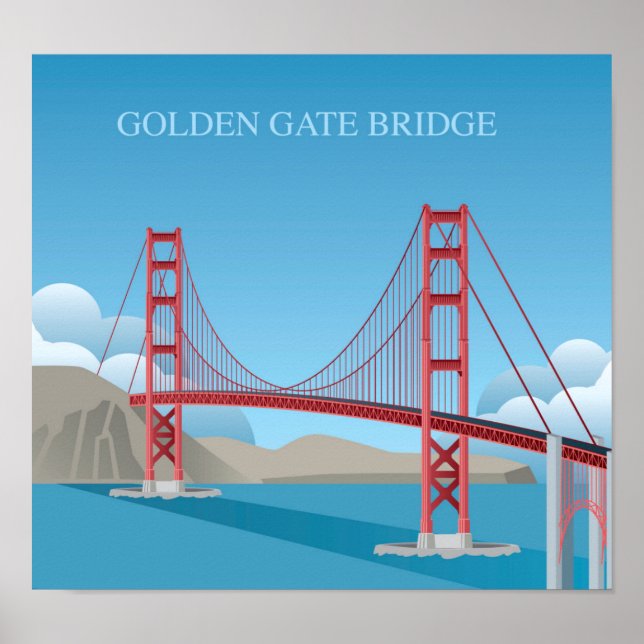 Affiche Pont Golden Gate | San Francisco (Devant)