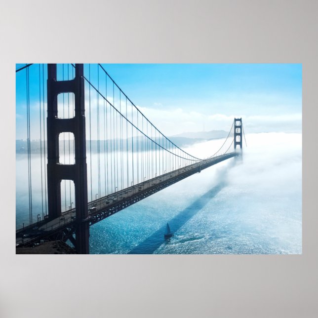 AFFICHE PONT GOLDEN GATE SAN FRANCISCO CALIFORNIE (Devant)