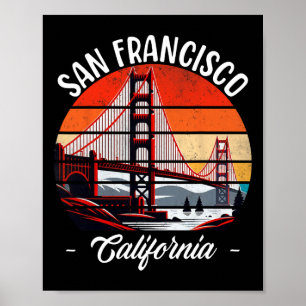 Affiche Pont Golden Gate San Francisco Californie États-Un