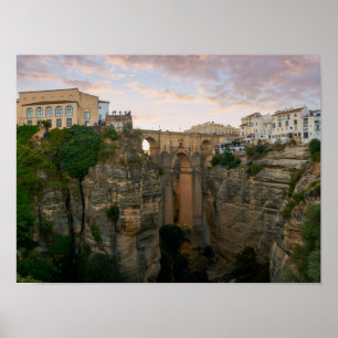 Affiche Pont historique à Ronda Andalousie Espagne