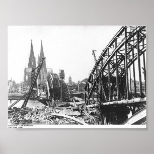 Affiche Pont Hohenzollern de Cologne - Hohenzollernbrücke