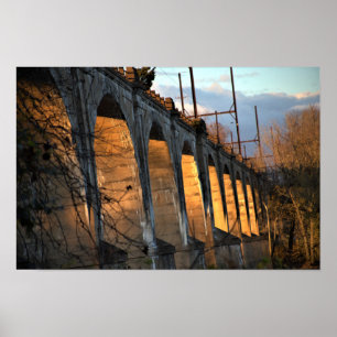 Affiche Pont illuminé par l'affiche Sunlight