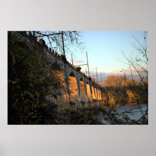 Affiche Pont illuminé par l'affiche Sunlight