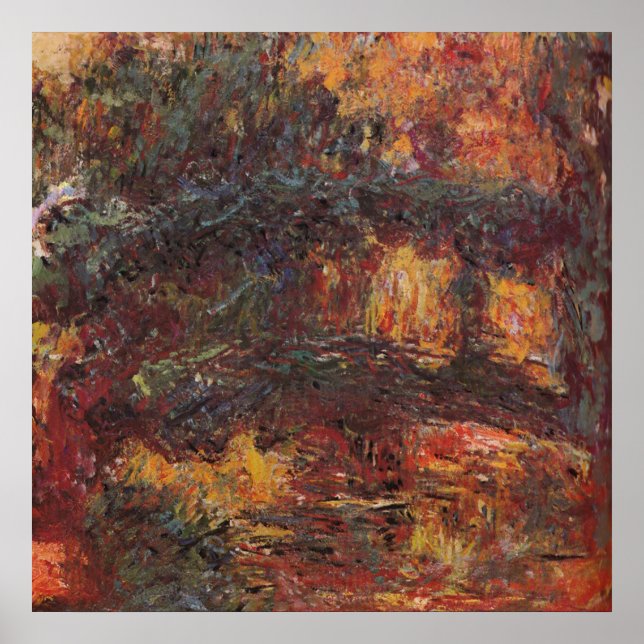 Affiche Pont japonais - Claude Monet - c1920 (Devant)