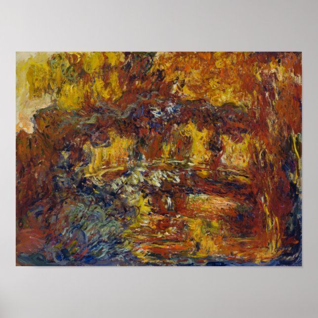 Affiche Pont japonais de Monet (Devant)