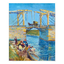 Pont Langlois à Arles (1888) Van Gogh Art