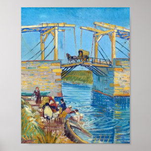 Affiche Pont Langlois à Arles (1888) Van Gogh Art