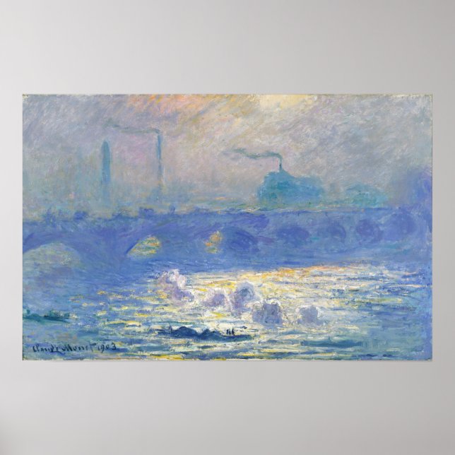 Affiche Pont Monet - Waterloo (Devant)