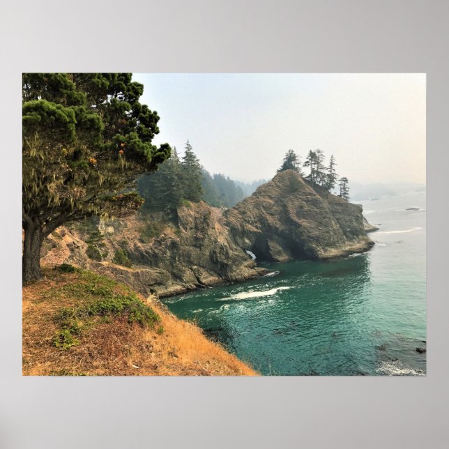 Affiche Pont naturel, Thunder Rock Cove, Oregon (Devant)
