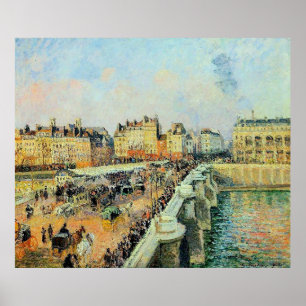 Affiche Pont Neuf, Après-midi, Sunlight Camille Pissarro