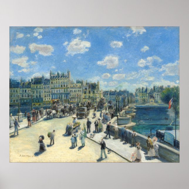 Affiche Pont Neuf, Paris - Auguste Renoir (Devant)