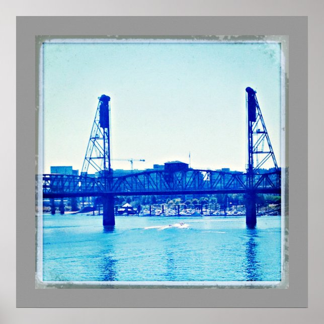 Affiche Pont Portland vintage (Devant)