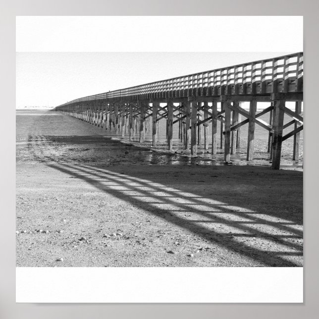 Affiche pont poudrière duxbury ma. marée basse (Devant)