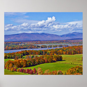 Affiche Pont Rhinecliff à l'automne