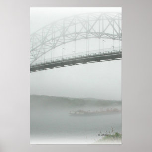 Affiche Pont Sagamore dans le brouillard
