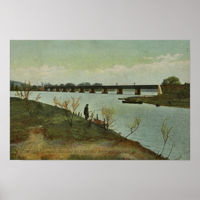 Affiche Pont Schuylkill River Norristown PA (Devant)