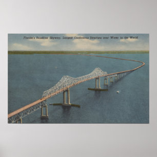 Affiche Pont Sunshine Skyway de FlorideFloride