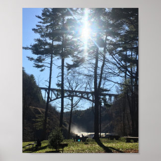Affiche Pont sur le parc d'état de Letchworth