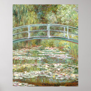 Affiche Pont sur un étang de nénuphars par Claude Monet