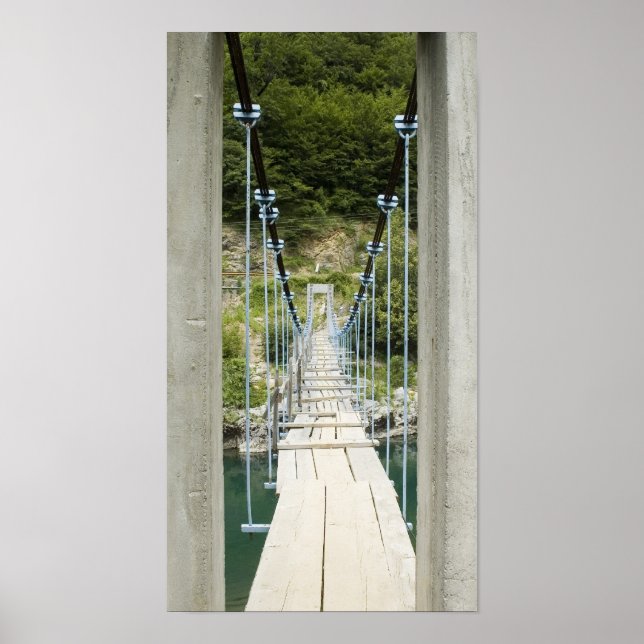 Affiche Pont suspendu en bois (Devant)