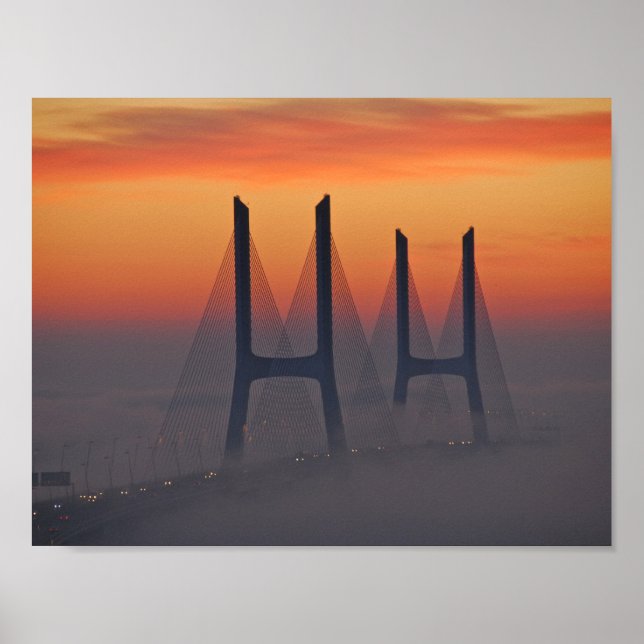 Affiche Pont Vasco da Gama Lisbonne Portugal (Devant)