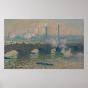 Affiche pont Waterloo, Gray Day, 1903 (huile sur toile)