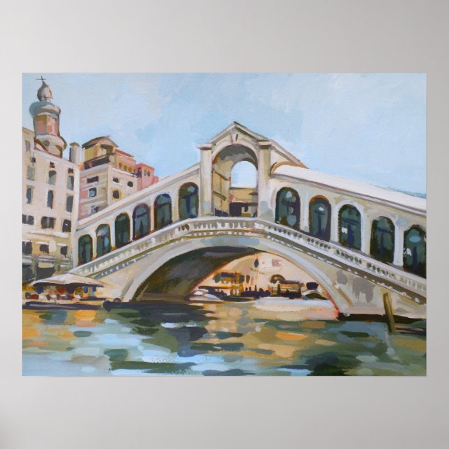Affiche Ponte Rialto | Venise, Italie (Devant)