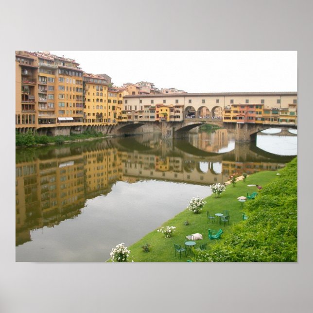 Affiche Ponte Vecchio Pont Florence, Italie (Devant)