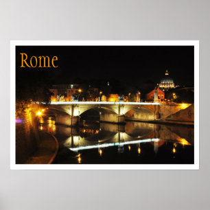Affiche Ponte Vittorio Emanuele II Bridge, Vatican City