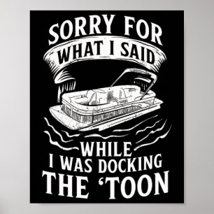 Affiche Pontoon Pontoon Toon Pantoon Pontoon Boat Lake