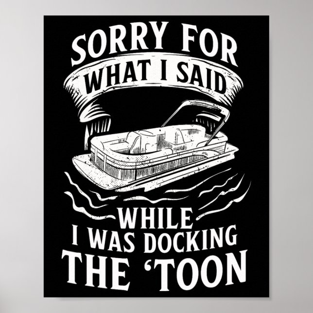 Affiche Pontoon Pontoon Toon Pantoon Pontoon Boat Lake (Devant)