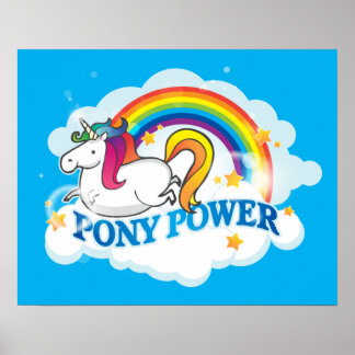 Affiche Pony Power Unicorn